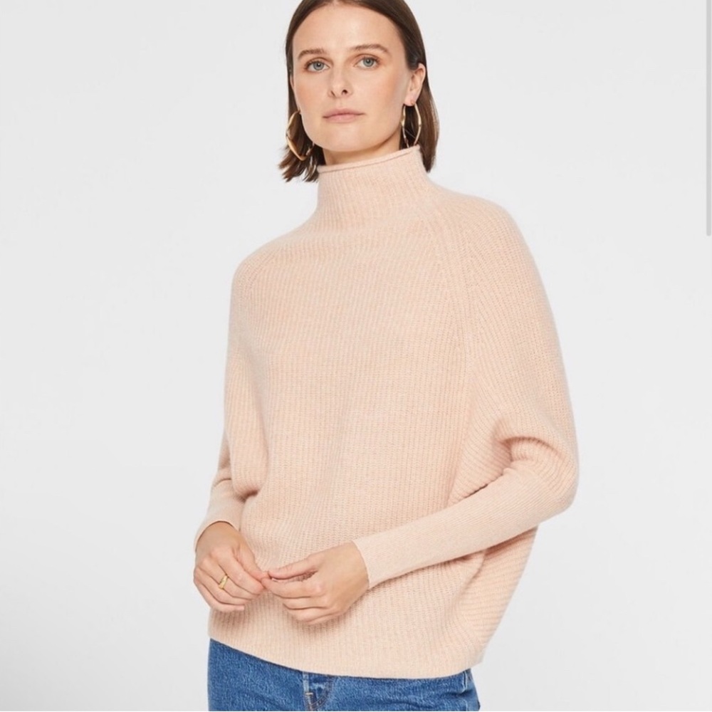 Club Monaco Emma cashmere sweater size S blush pink